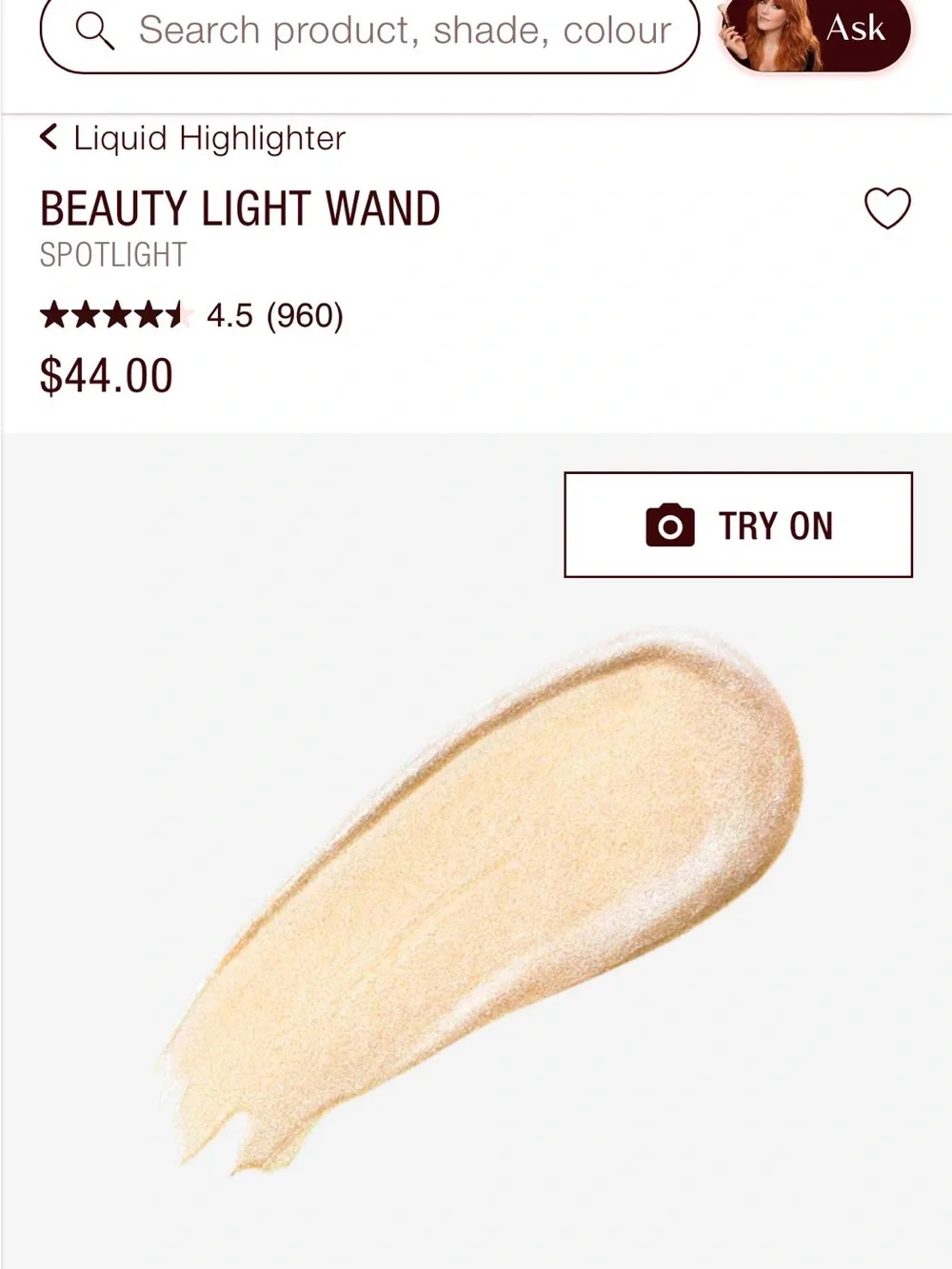 Charlotte Tilbury Beauty Light Wand Highlighter - Rose Gold